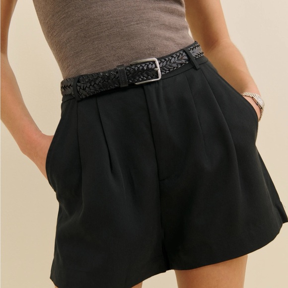 NWOT Reformation Black High Waist Shorts - Picture 2 of 5